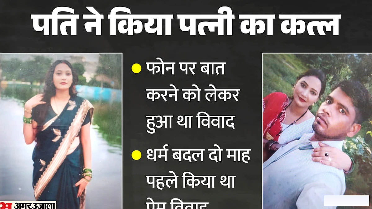 मुस्लिम से हिंदू बनी महिला का प्रेम विवाह, पति ने दो माह बाद हत्या; गजेंद्र से शादी के बाद पछतावा