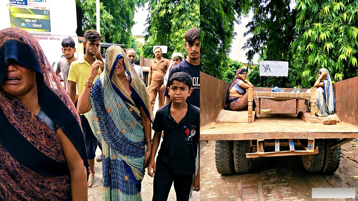 घूरा हटाने के विवाद में छोटे भाई की पटक-पटक कर हत्या, ट्रैक्टर-ट्रॉली से शव लेकर थाने पहुंचे परिजन