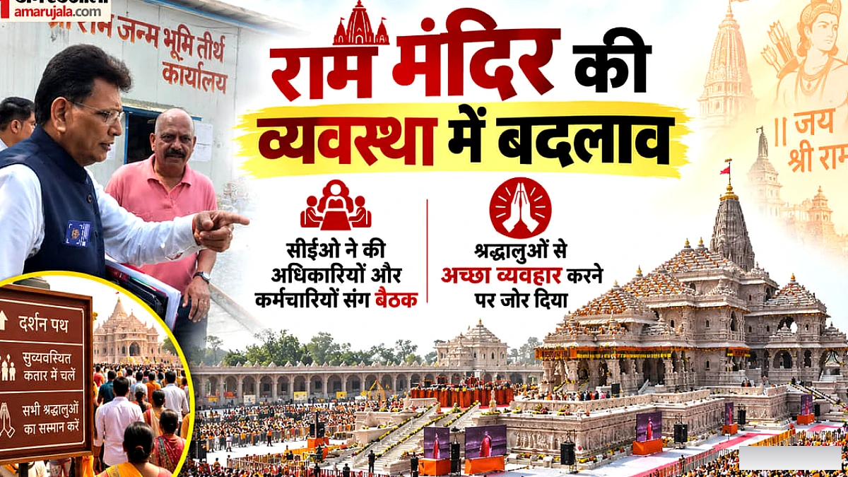 राम मंदिर में चढ़ावा चोरी: कर्मचारियों को श्रद्धालुओं के साथ सम्मानजनक व्यवहार और अनुशासन की सलाह
