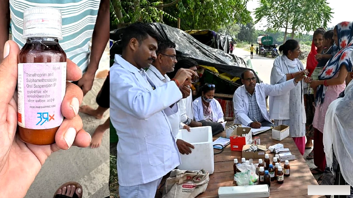 बाढ़ पीड़ितों को बांटी एक्सपायर सिरप, पीते ही कई मासूम पड़े बीमार, मुंह बंद रखने को दिए 100 रुपये