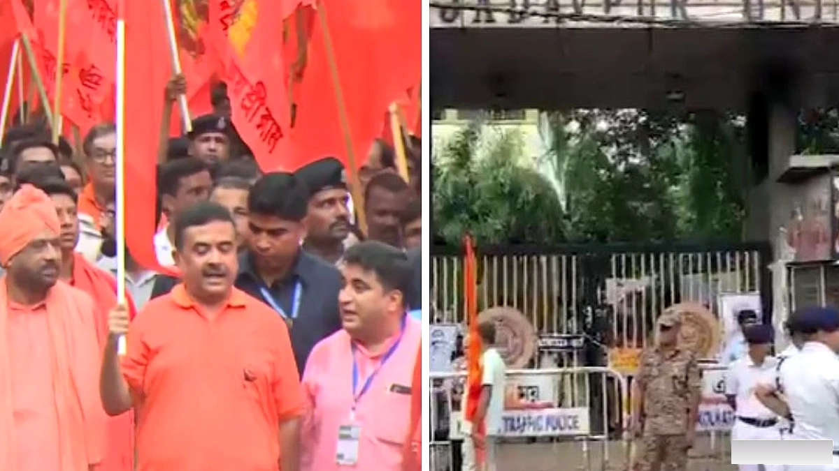 CM शुभेंदु की पदयात्रा के बीच जादवपुर विश्वविद्यालय का मुख्य द्वार बंद, बोले- सबक सिखाऊँगा