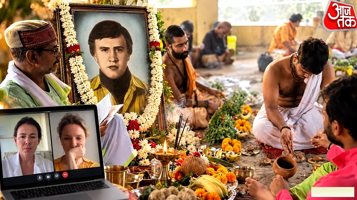 रूसी निवासी नीना ने ऑनलाइन काशी में पिता और युद्ध के शहीदों के लिए श्राद्ध किया