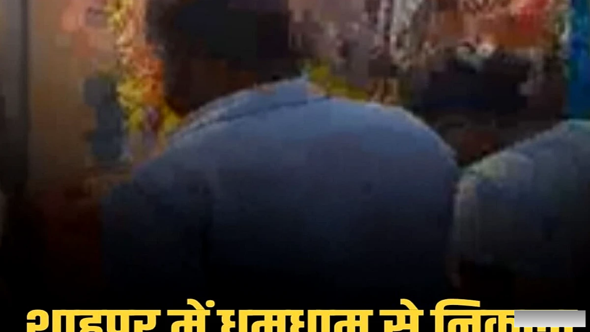 श्रीकृष्ण प्रतिमा विसर्जन पर शाहपुर में भव्य जुलूस का आयोजन
