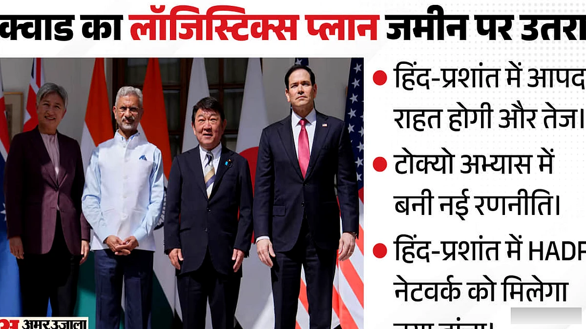 चीन रिश्तों में नरमी के बीच क्वाड सक्रिय: हिंद-प्रशांत में आपदा राहत होगी तेज, बढ़ेगा लॉजिस्टिक्स सहयोग