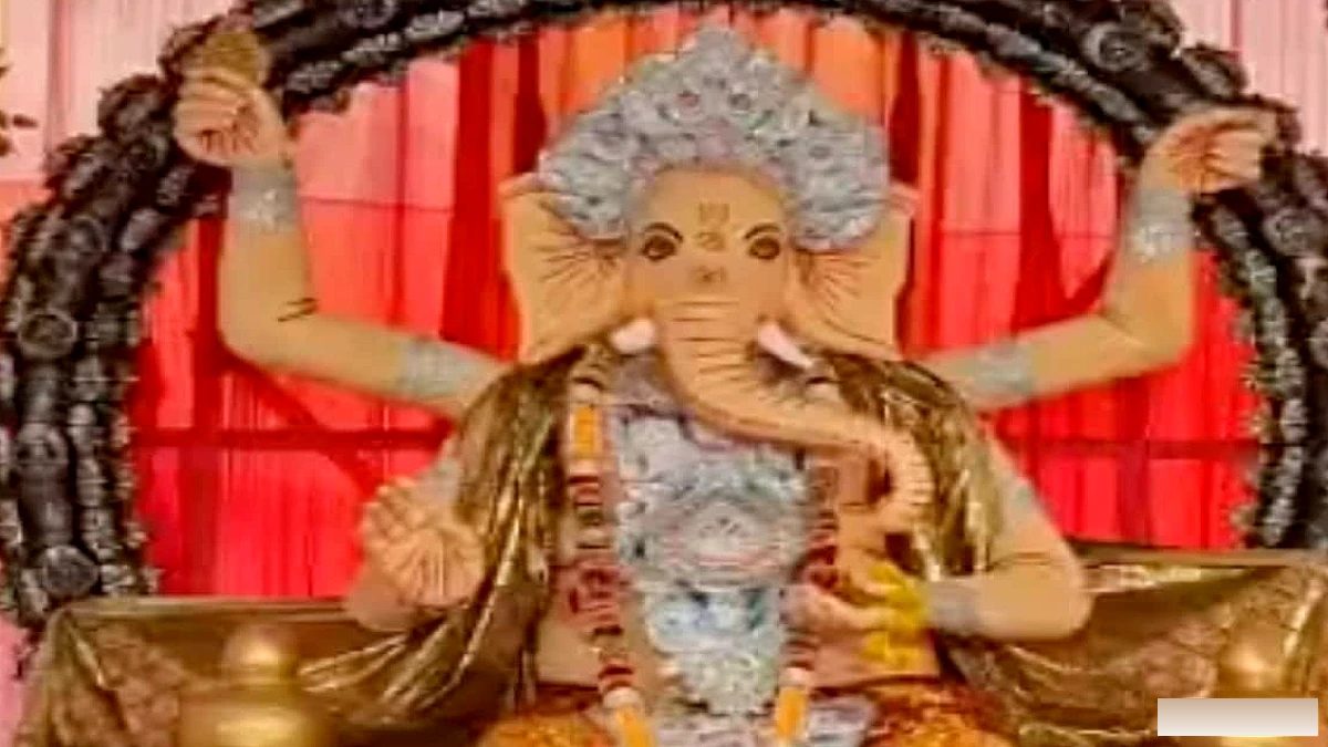 भोजपुर के आरा रमना मैदान में गणेशोत्सव की शुरुआत, हनुमान मंदिर के समीप भव्य गणेश प्रतिमा की स्थापना