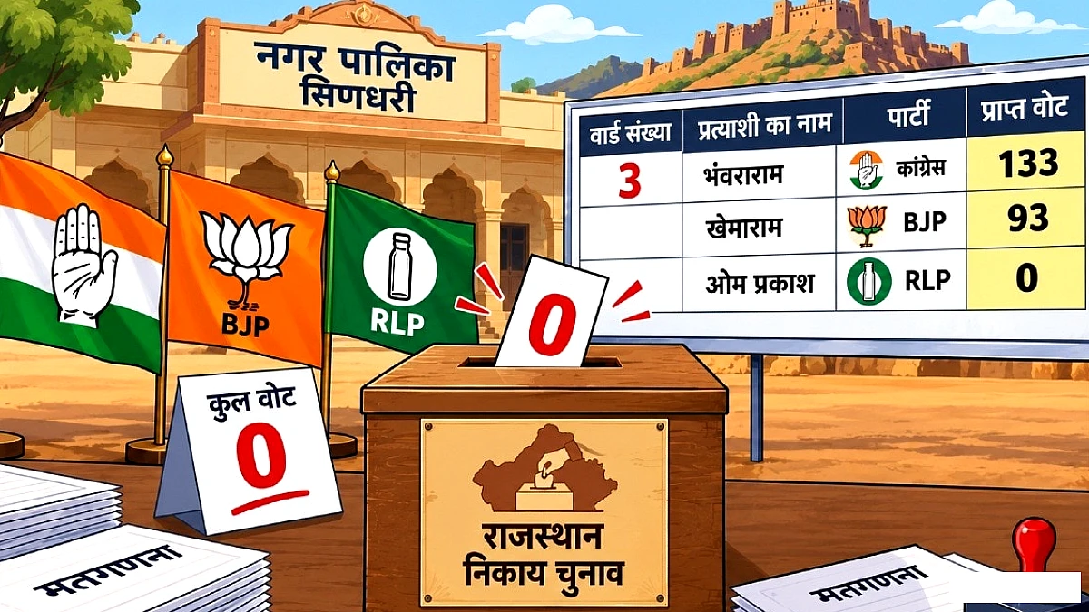 राष्ट्रवादी लोकतांत्रिक पार्टी के प्रत्याशी को नहीं मिला एक भी वोट, परिणाम ने चौंका दिया