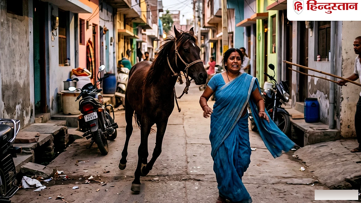 कानपुर में घोड़े के काटने से हुई दहशत: महिला और दो पुरुष घायल