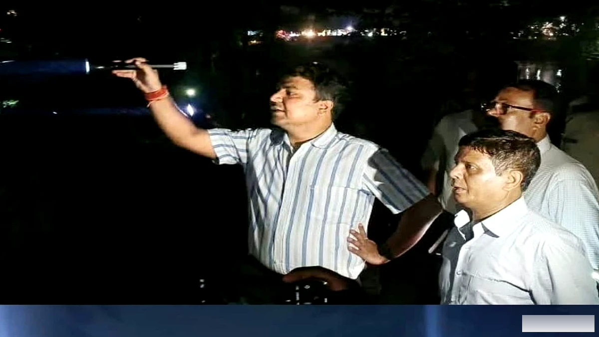 सासाराम के बेदा नहर के पास बनेगा STP, DM ने देर रात स्थल का निरीक्षण किया