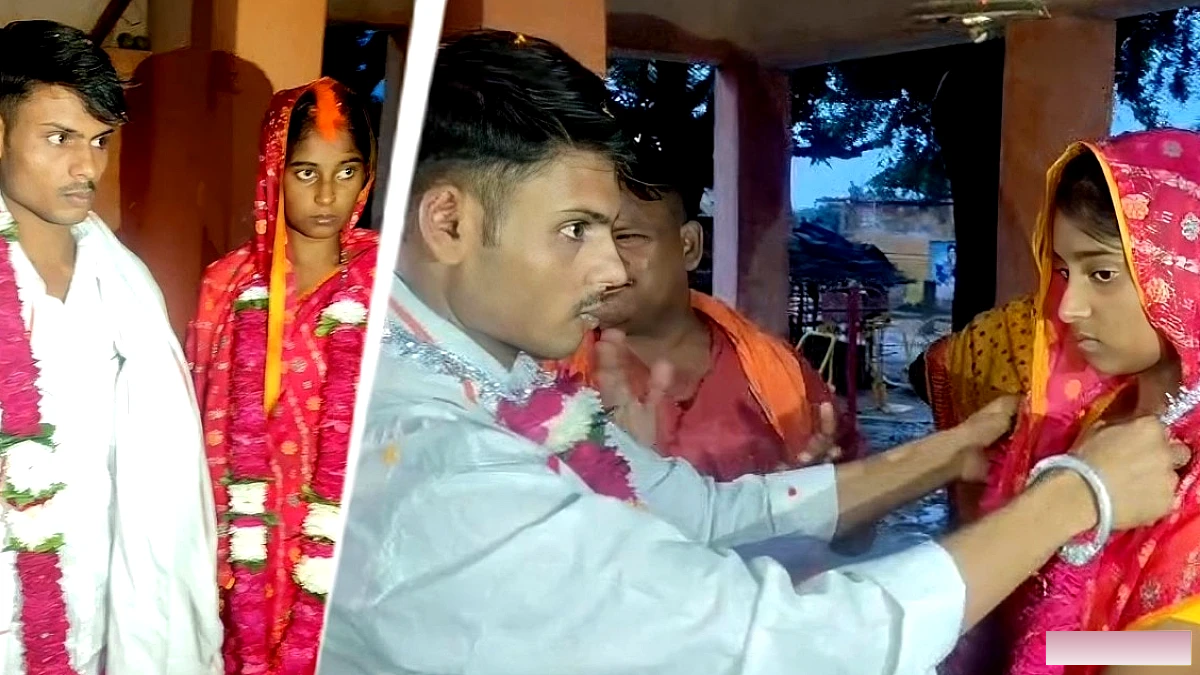 रात में प्रेमी को परिजनों ने थाम लिया, फिर दोनों परिवारों की सहमति से मंदिर में हुई शादी