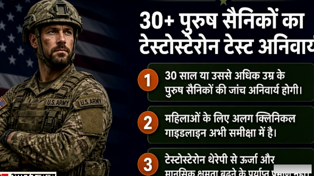 पेंटागन ने 30+ पुरुष सैनिकों के लिए टेस्टोस्टेरोन जाँच अनिवार्य की, महिलाओं को क्यों बाहर रखा गया?