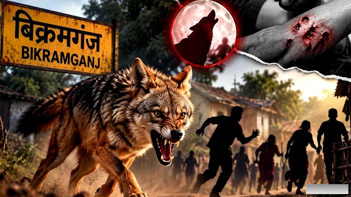 रोहतास में सियार के हमले से दर्जनों घायल, जनता ने मिलकर मार डाला