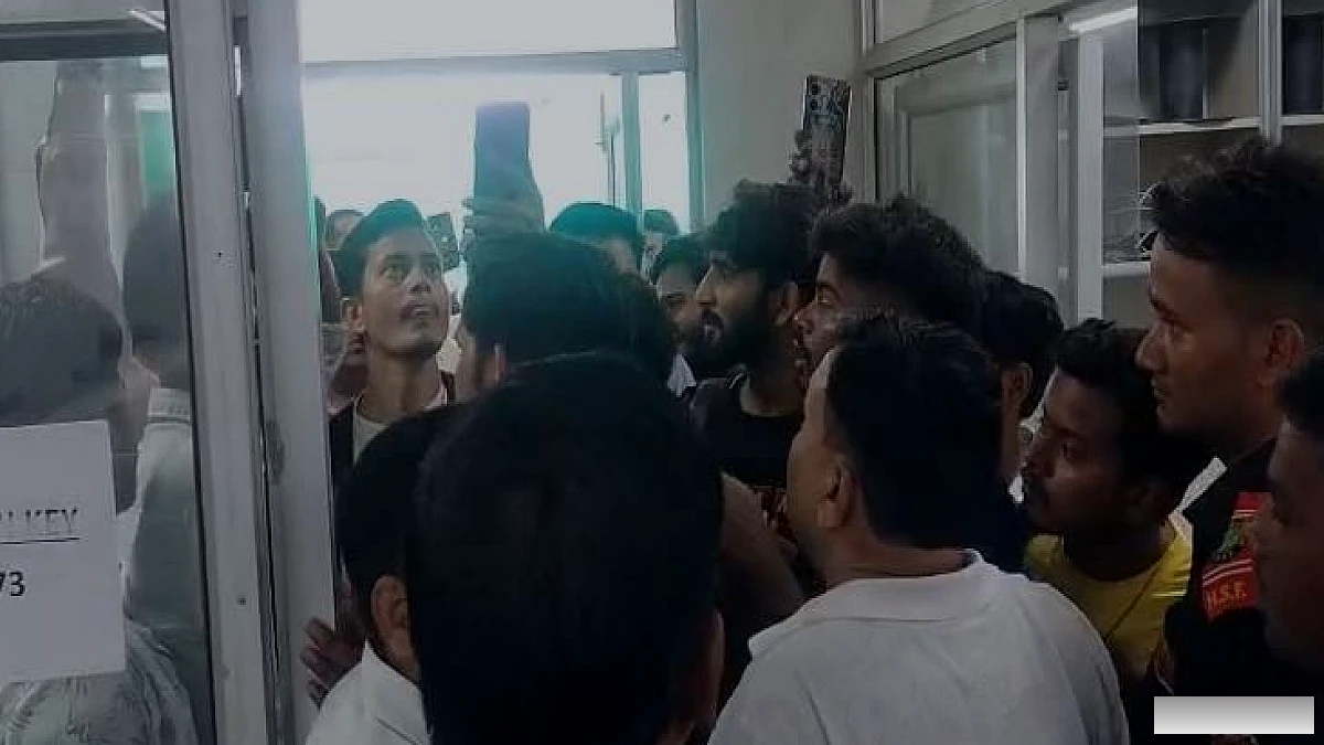 इंटरनेट बंद, उम्मीदवारों ने खंदारी कैंपस में हंगामा