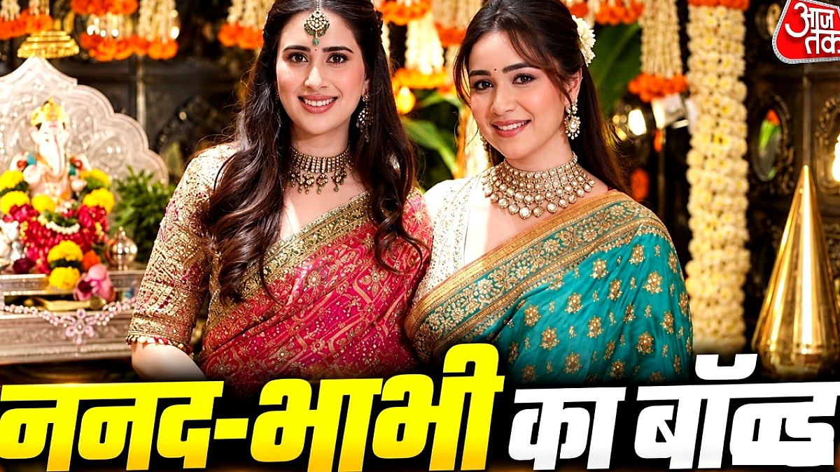 सचिन तेंदुलकर की परिवार ने बप्पा के दर्शन में हिस्सा लिया