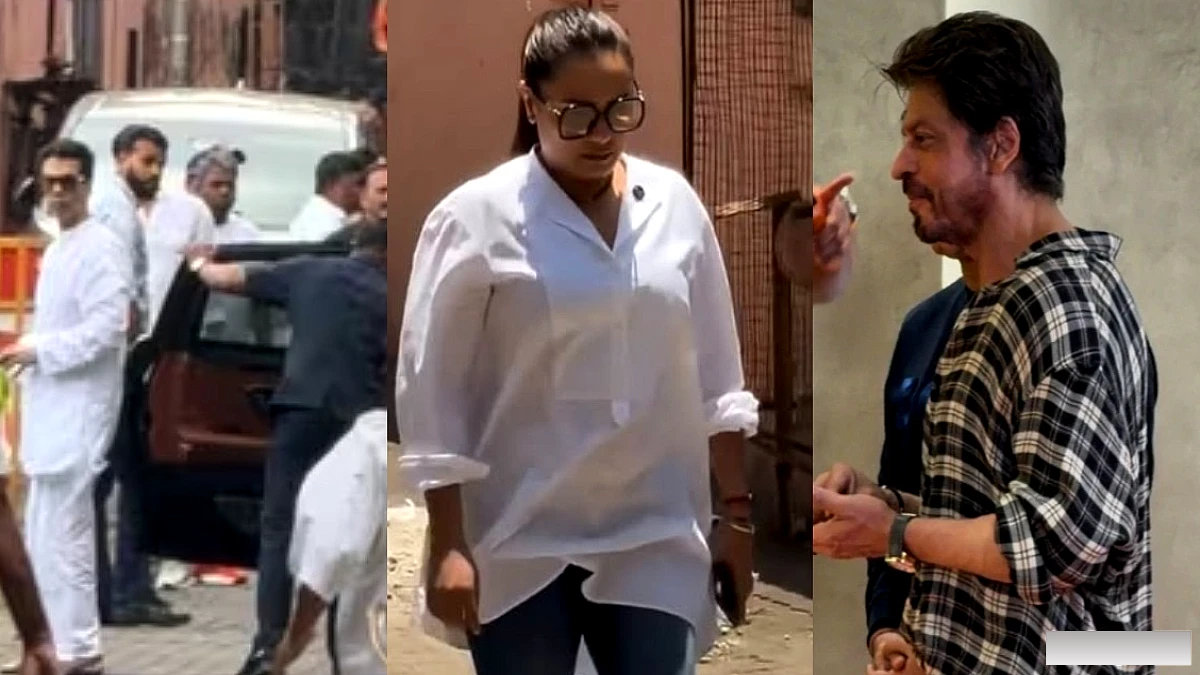 रानी मुखर्जी की माँ का अंतिम संस्कार, शाहरुख खान ने किया विशेष सम्मान