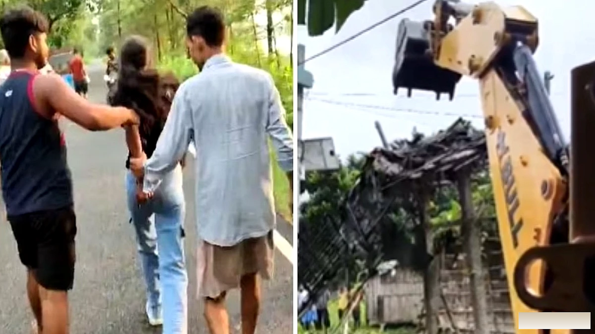 समस्तीपुर में नाबालिग के बदसलूकी के मामले में प्रशासन ने बुलडोजर से अवैध निर्माण हटाया
