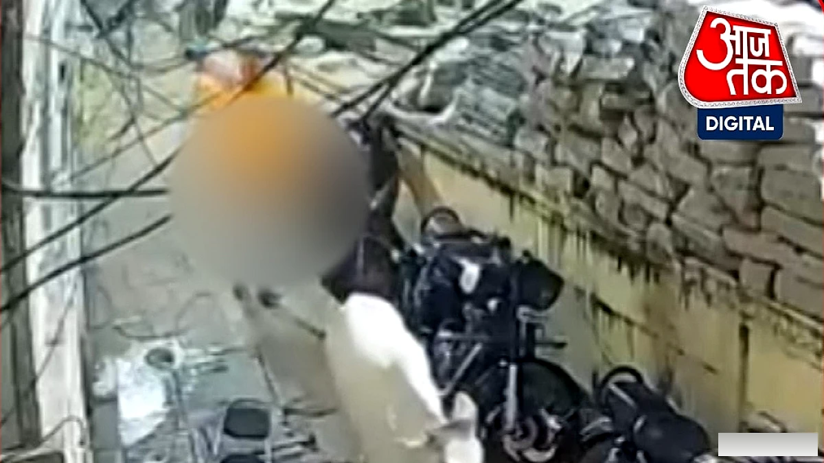 CCTV फुटेज में गाय पर क्रूरता, पुलिस ने आरोपी को हिरासत में लिया