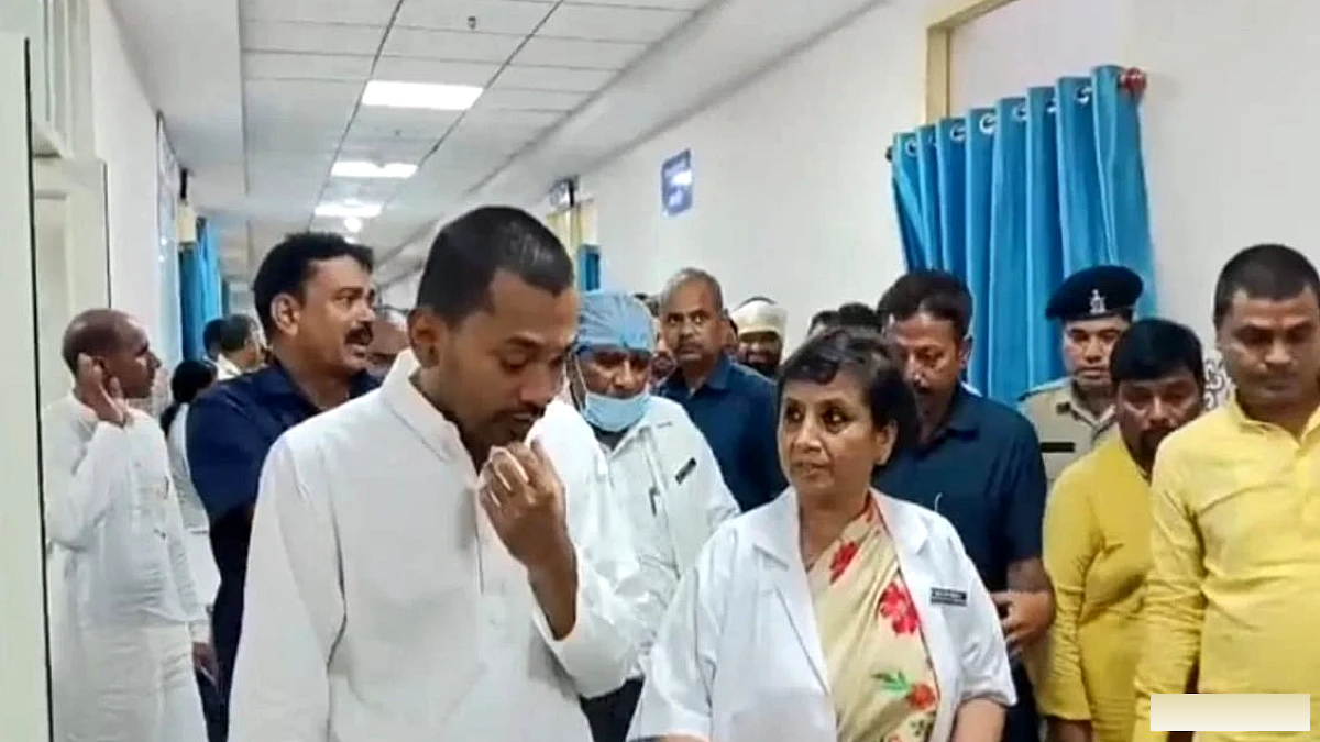 स्वास्थ्य मंत्री निशांत कुमार ने अस्पताल का दौरा किया: वार्ड से इमरजेंसी तक व्यवस्था पर ध्यान, दवा की कमी पर निर्देश