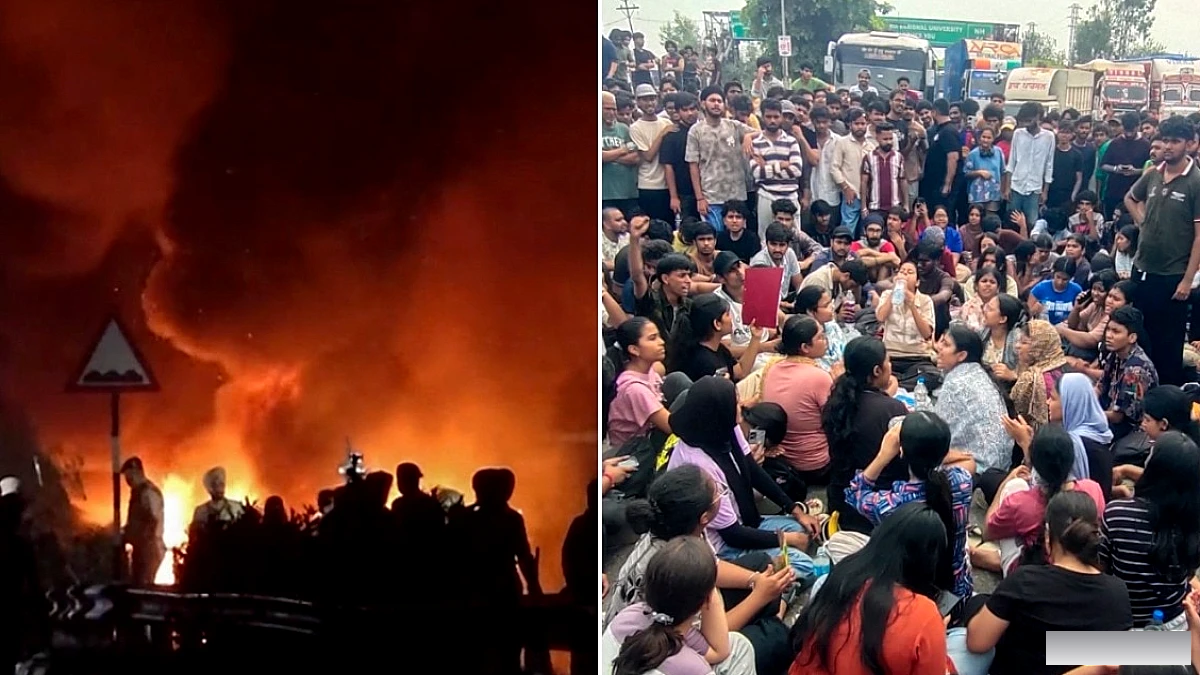 LPU में छात्र प्रदर्शन: हाईवे जाम, तोड़फोड़ और पुलिस के साथ टकराव