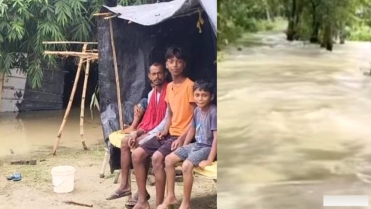 बिहार में बागमती की बाढ़: नदी 1.5 मीटर ऊपर, 200 से अधिक परिवार फँसे