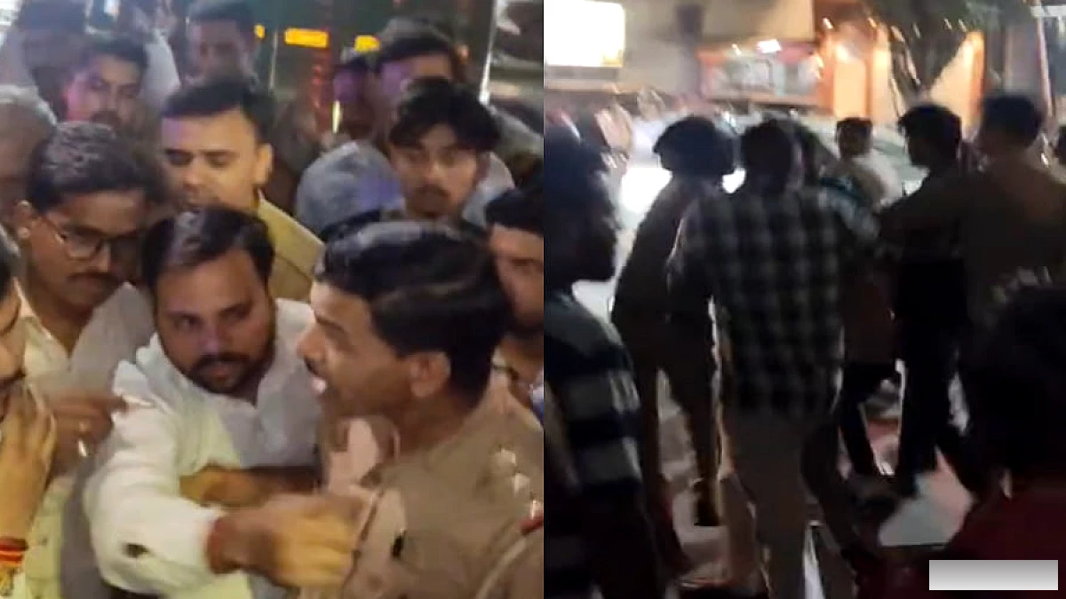 कानपुर में हिंदूवादी संगठनों के कार्यकर्ताओं ने प्रतिबंधित मांस मिलने का आरोप लगाते हुए किया हंगामा
