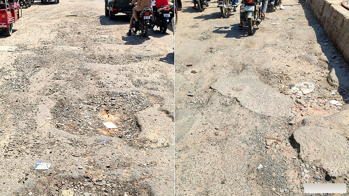 बरेली के 116 करोड़ रुपये के सड़क निर्माण पर बारिश ने मारी धक्का, गड्ढे बढ़े