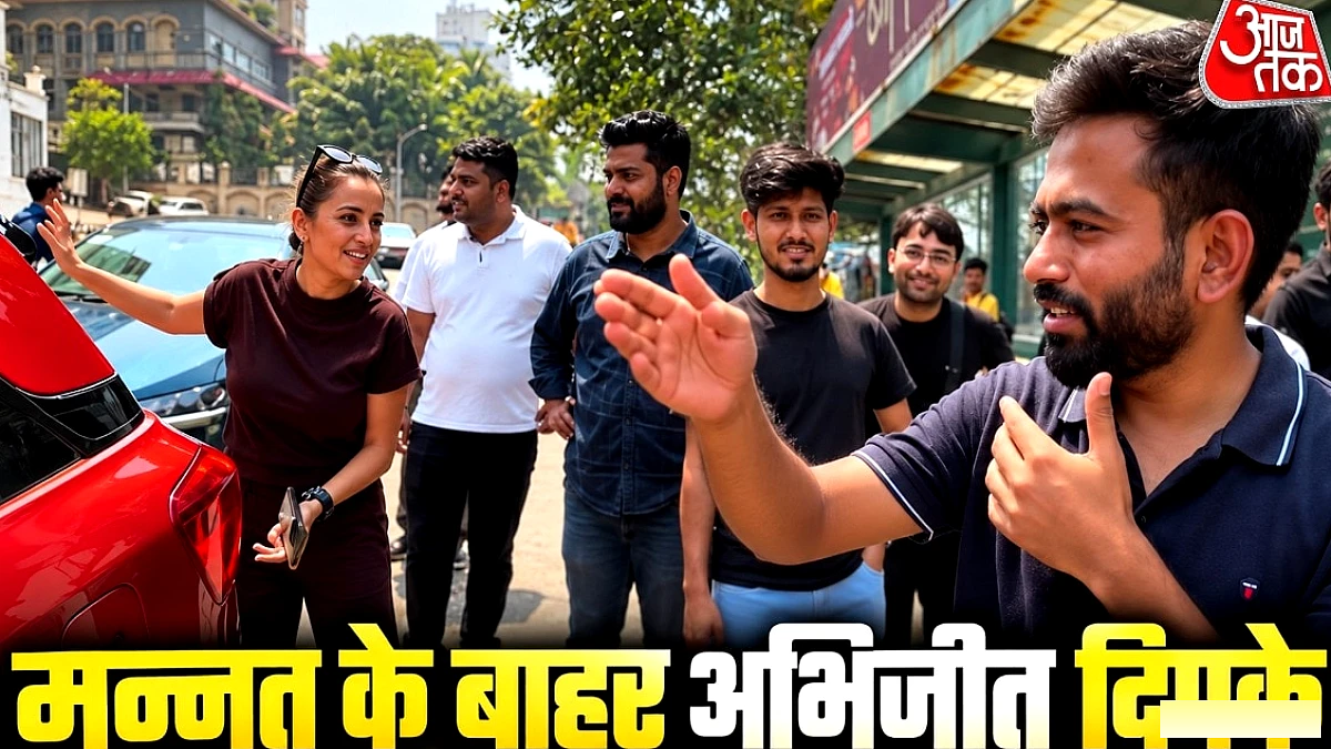 अभिजीत दिपके ने शाहरुख खान के घर पर फैन से मुलाकात, 'माफ़ करना शाहरुख भाई' कहा