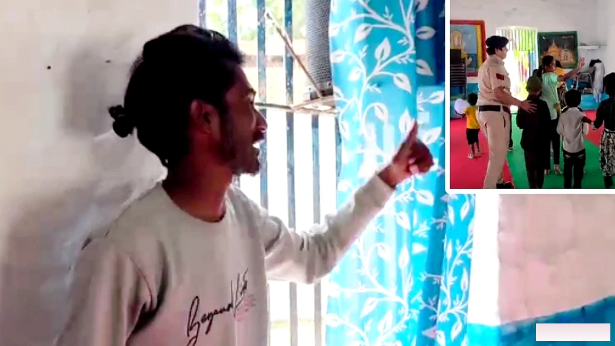 गांधी जयंती पर खंडवा जेल में कैदियों को बच्चों से मिलवाया, भावुक दृश्य