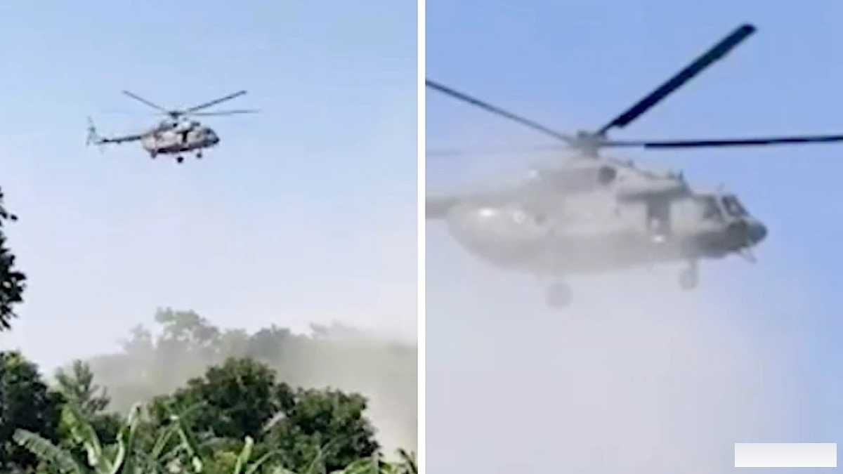हेलीकॉप्टर से गिरे राहत पैकेट से बुजुर्ग की मौत, गांव में दो और घायल
