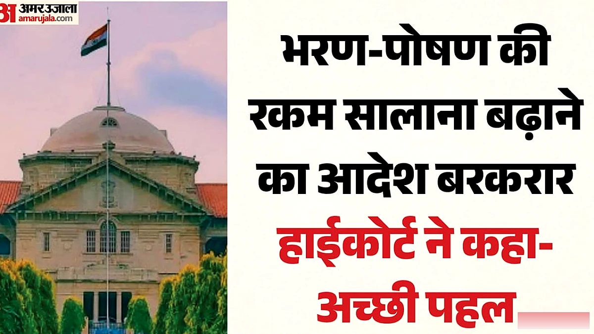 इलाहाबाद हाईकोर्ट ने भरण‑पोषण में वार्षिक 10% वृद्धि के प्रावधान को मान्य किया