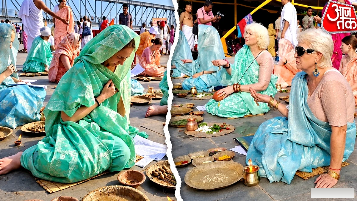 विदेशी श्रद्धालुओं ने गया में किया पितृपक्ष श्राद्ध, रूस‑इटली‑यूक्रेन सहित कई देशों से बड़ी संख्या