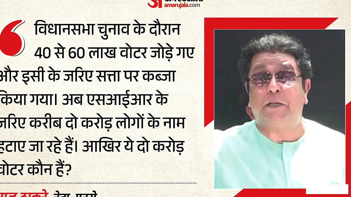 राज ठाकरे ने माँगी महाराष्ट्र में एसआईआर रद्द, कहा चुनावी धोखाधड़ी