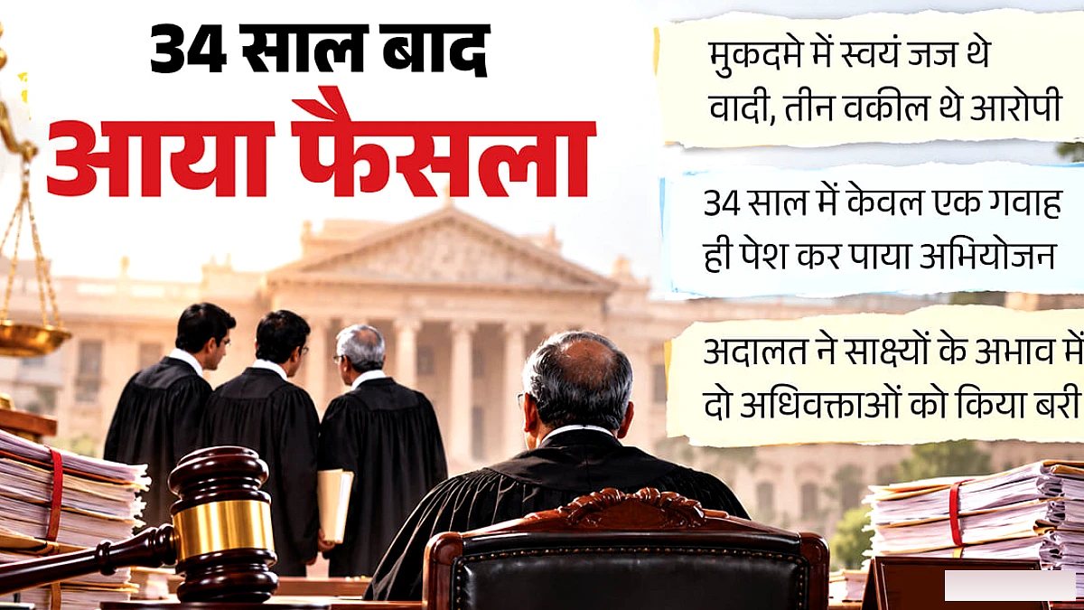 34 साल के लंबित मुकदमे में दो बरी, अभियोजन पक्ष का केवल एक गवाह