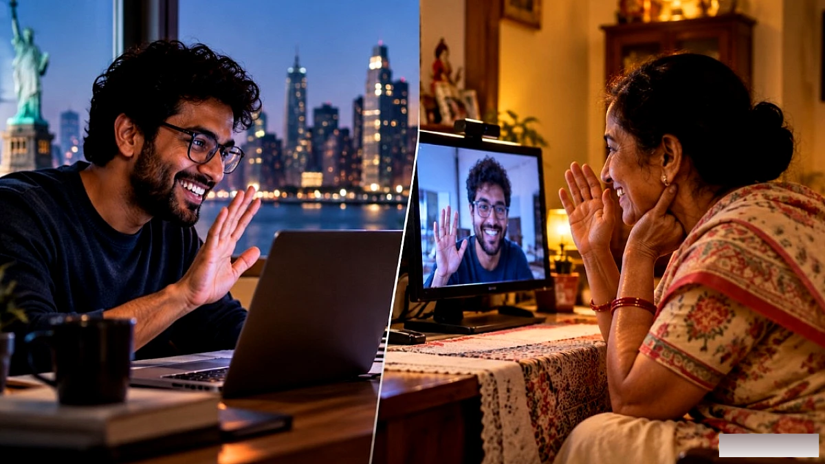 AI के जुगाड़ से अमेरिका में बेटे की 24/7 वीडियो कॉल, भारत में मां के दिल को करीब लाया
