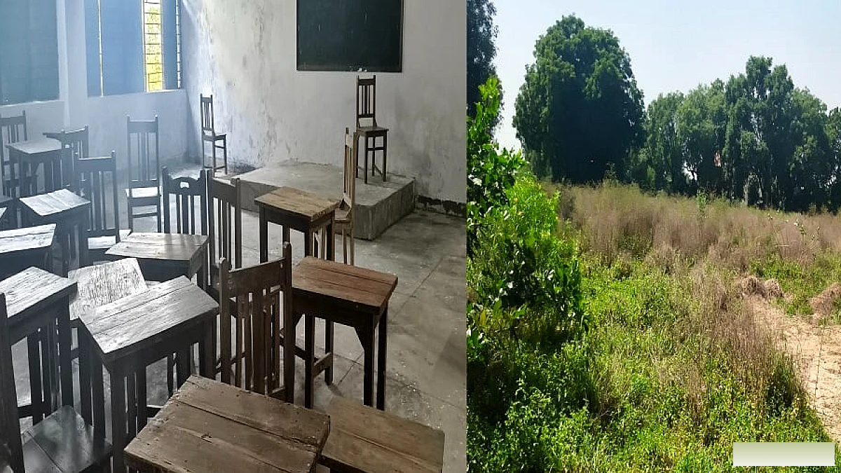 राजकीय महाविद्यालय में दाखिलों की कमी, बेंचों पर धूल जमा