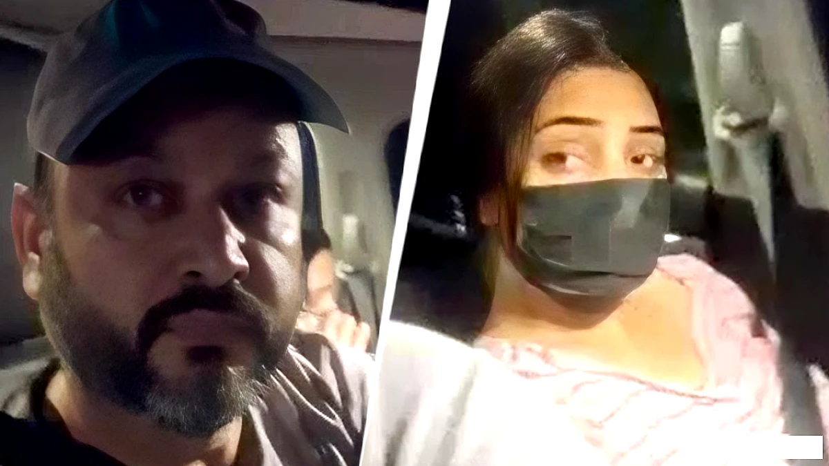 बिजनौर में होटल के बाहर पति‑पत्नी के बीच झड़प, चार घंटे इंतजार के बाद वीडियो वायरल