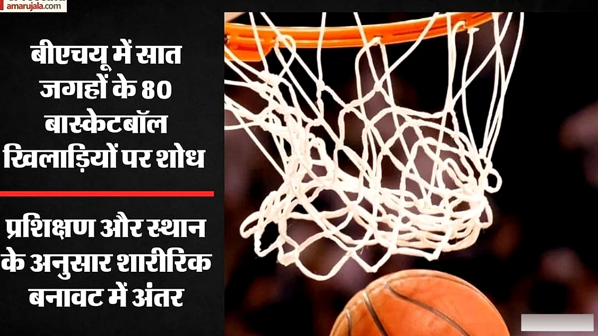 बीएचयू के शोध से पता चला: नोएडा के बास्केटबॉल खिलाड़ी सबसे ऊँचे, पीलीभीत में फैट अधिक