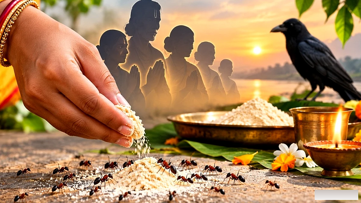 पितृ पक्ष में चीटियों को आटा देना: मान्यताएँ और महत्व