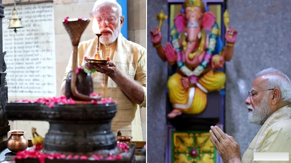 PM मोदी ने 25 साल जनसेवा का जश्न मनाया, विनायक मंदिर में पूजा, जापानी PM ने दी बधाई