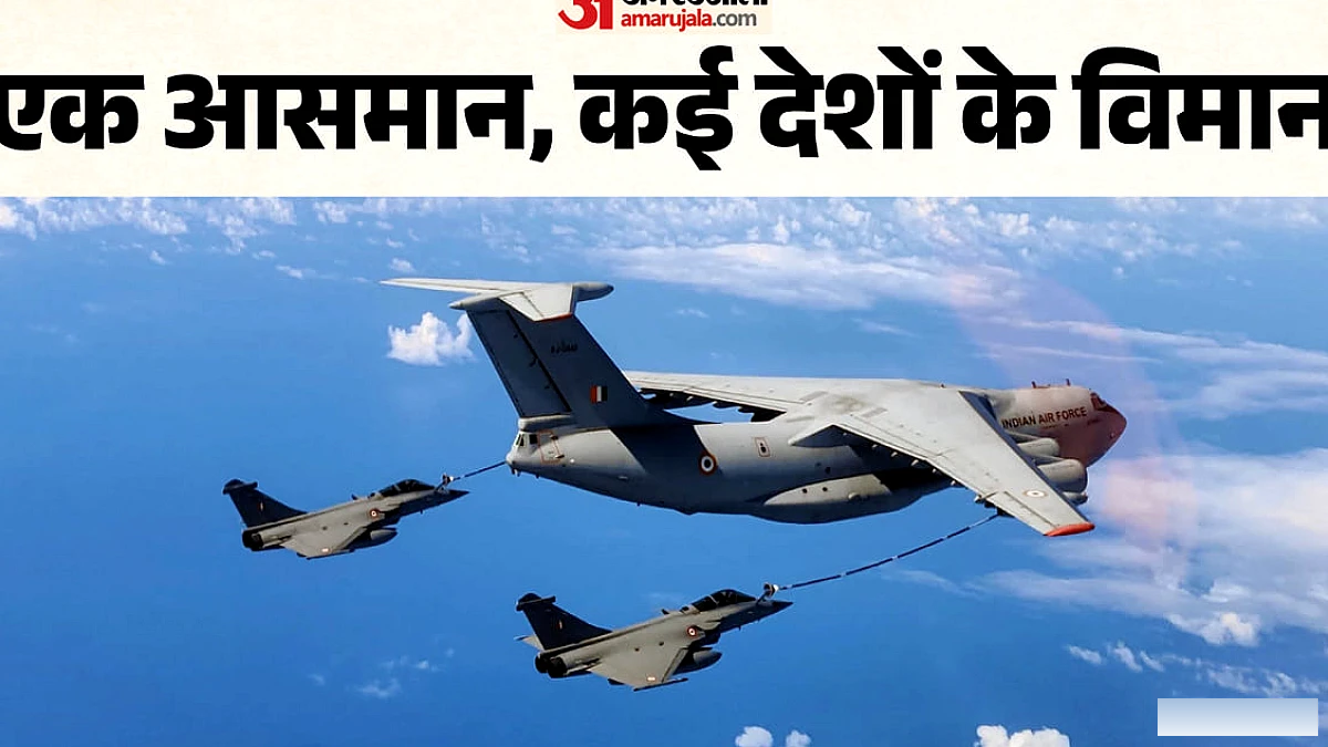 भारत की वायुसेना ने दिखाया अंतरराष्ट्रीय विमानों का संगम: तरंग शक्ति 2026 का दृश्य