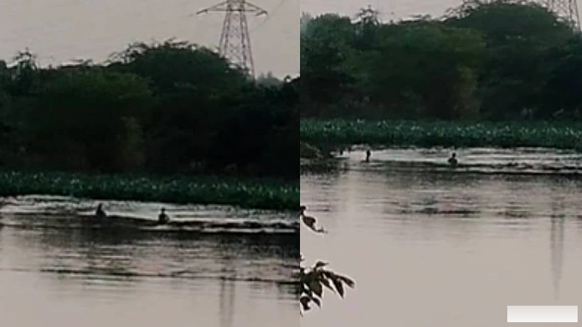 लखनऊ में नाले में डूबे दोस्त की खोज जारी, सूरज तेज बहाव में खोया