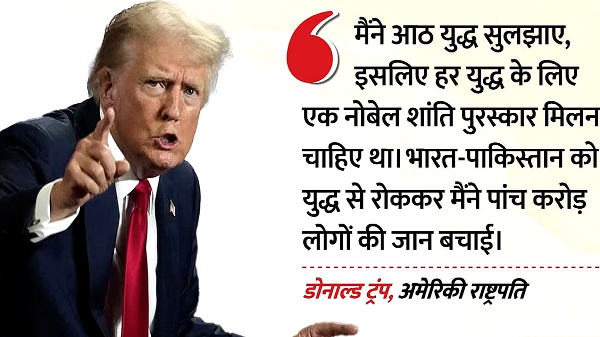 ट्रम्प ने नॉर्वे को निशाना बनाया, कहा 'नोबेल को आठ बार मिलना चाहिए था' और भारत‑पाकिस्तान पर नया दावा