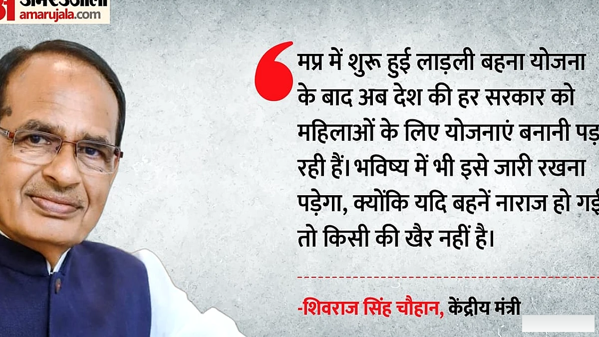 मध्य प्रदेश में लाड़ली बहना योजना के बाद, सभी सरकारों को महिलाओं के लिए आर्थिक सहायता योजनाएँ बनानी होंगी, शिवराज सिंह चौहान ने कहा