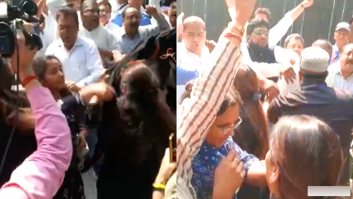 दिल्ली में कांग्रेस‑BJP कार्यकर्ताओं के बीच झड़प, गाली‑गलौज के आरोप