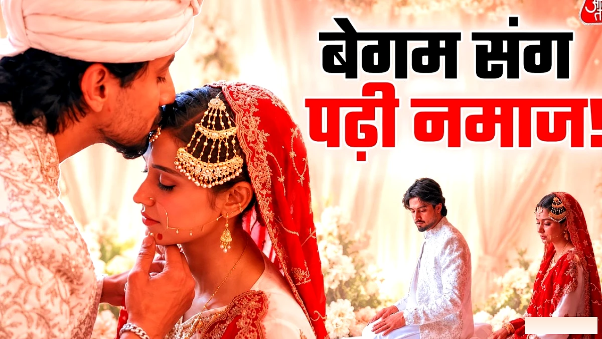 यूट्यूबर मिस्टर फैजू ने मदीना में नई बीवी तान्या के साथ निकाह किया, घूंघट उठाकर चूमा