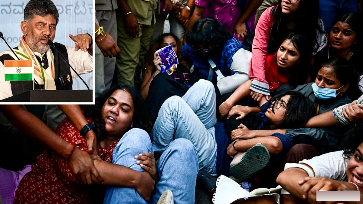 दिल्ली में CM का विरोध, अपने कर्नाटक में वही मुद्दा, लोगों को हिरासत में