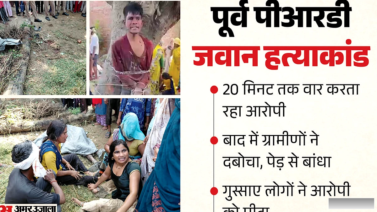 बदायूं में पूर्व पीआरडी जवान की हत्या: ग्रामीणों ने मुख्य आरोपी पर पिटाई की