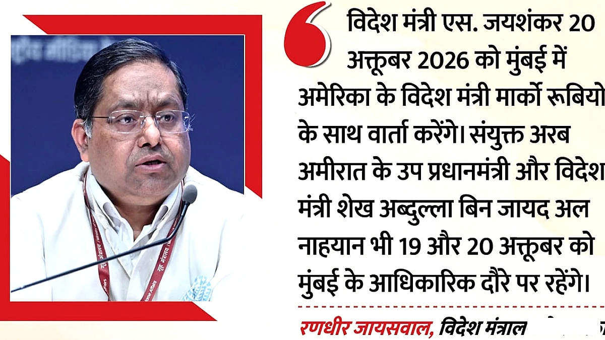 मुंबई में रूबियो और जयशंकर की बैठक, यूएई के विदेश मंत्री भी उपस्थित: एमईए ने कार्यक्रम की रूपरेखा बताई