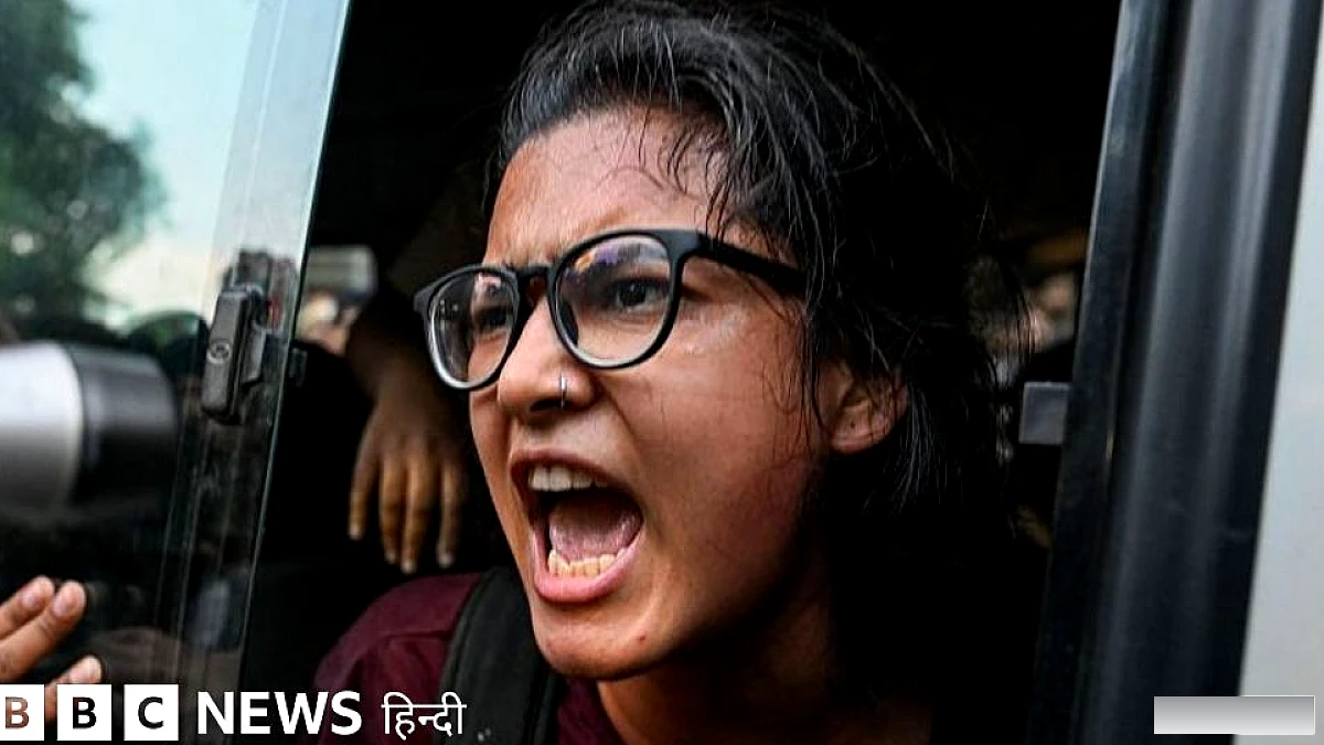 बीजेपी समर्थकों के तिरंगा मार्च में नेहा बोरा और दीपके हिरासत में