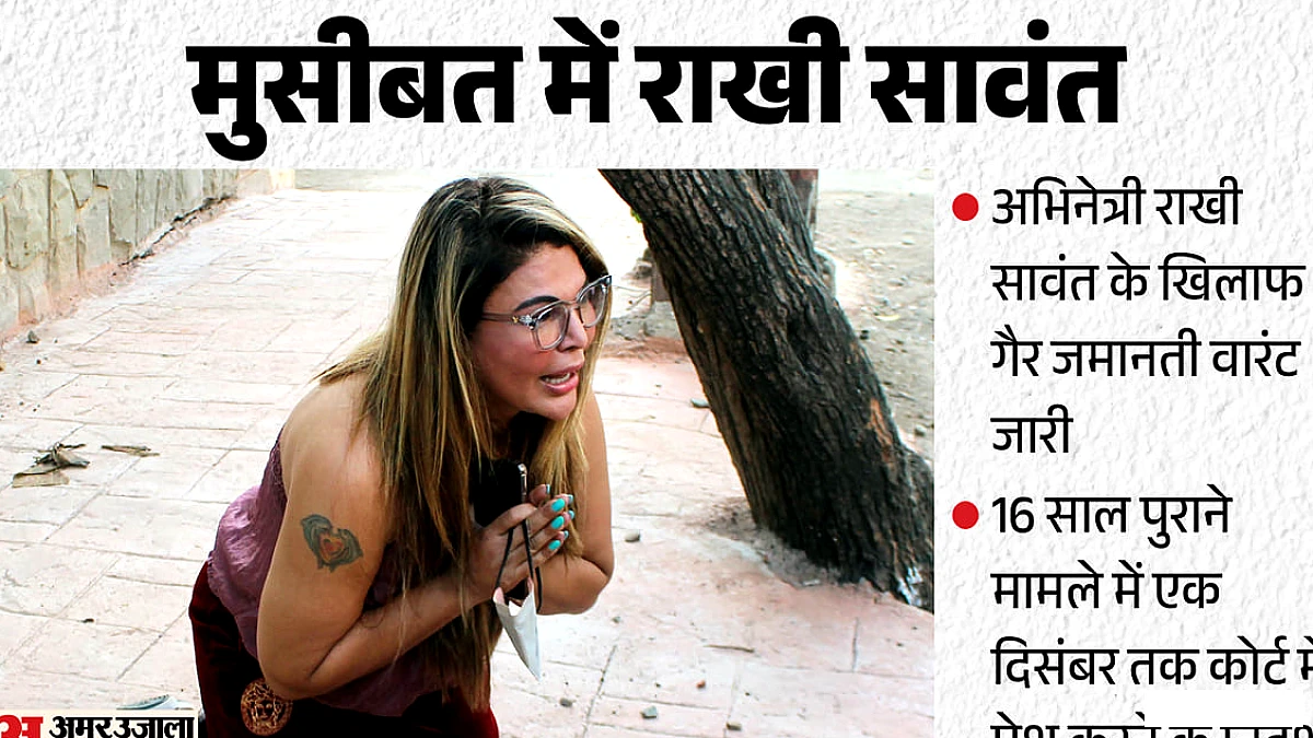 राखी सावंत के खिलाफ वारंट जारी, 16 साल पुराने मामले में कोर्ट ने पेशी का आदेश