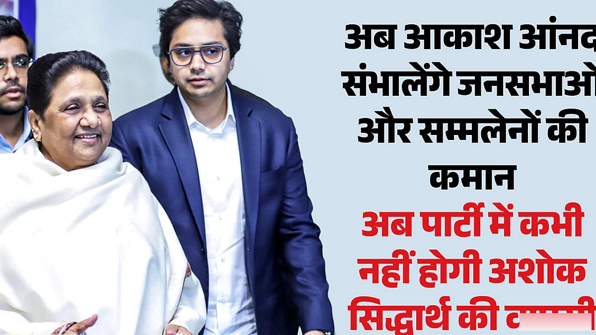 आकाश आनंद को जनसभा जिम्मेदारी, ईशान को दिल्ली कार्यालय में भूमिका